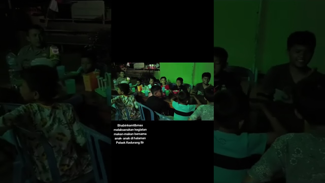 Bhabinkamtibmas polsek kedurang gelar sambang dam makan bersama di halaman polsek Kedurang Ilir