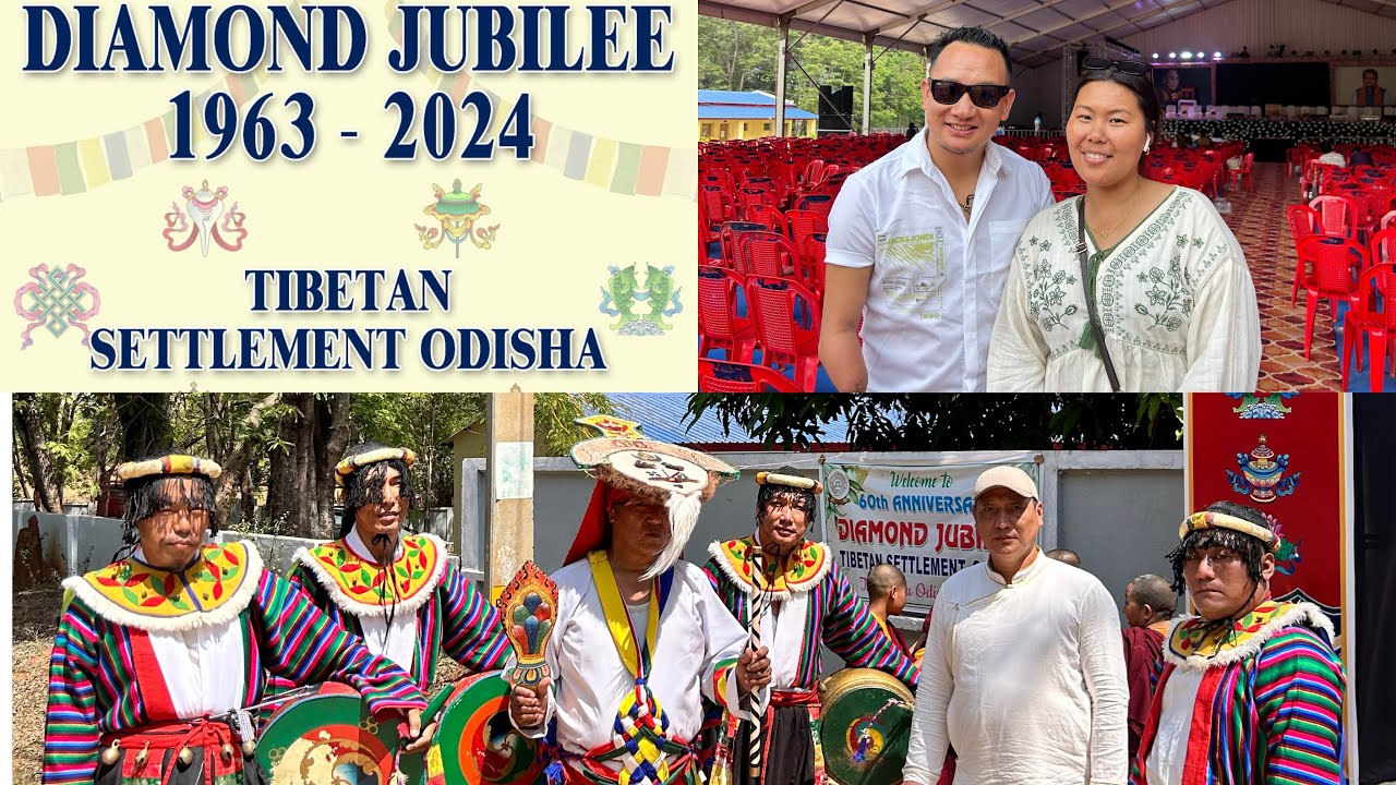 Celebrate Diamond Jubilee 1963-2024 1st day Tibetan Settlement Odisha 3/3/2025 #diamondjuilee