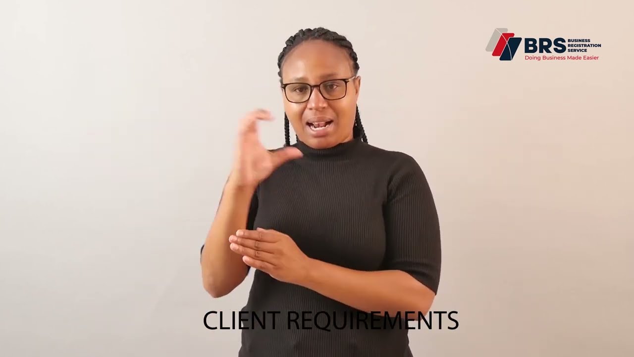 Business Registration Service (BRS) Service Charter in Kenya Sign Language 