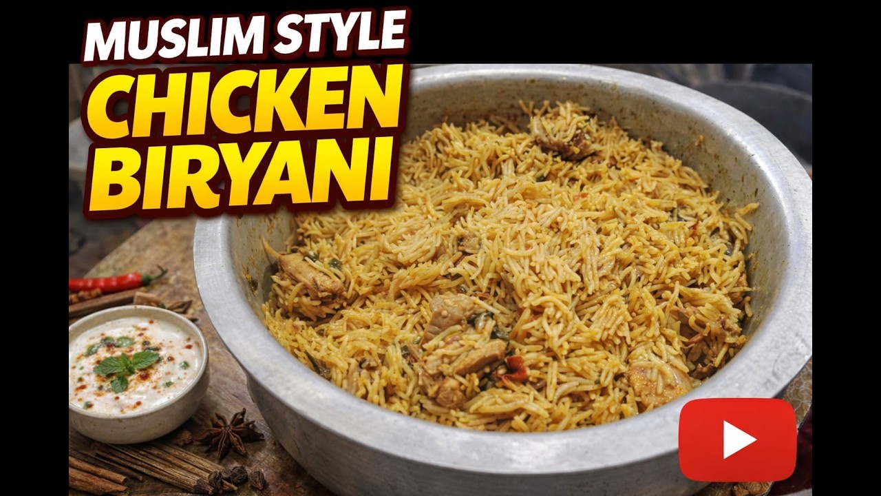 Chicken biriyani in tamil | muslim style  chicken biriyani | how to make chicken biriyani in tamil