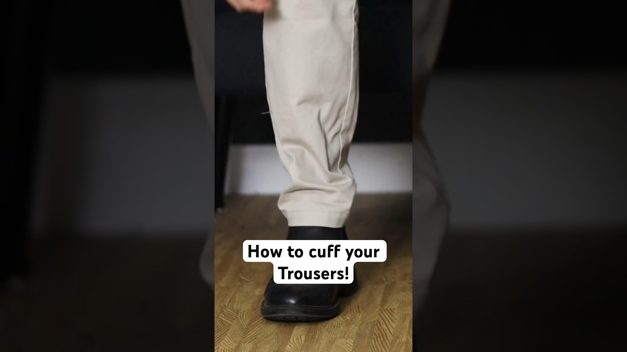 HACK! How to cuff your trousers! #shorts #howto