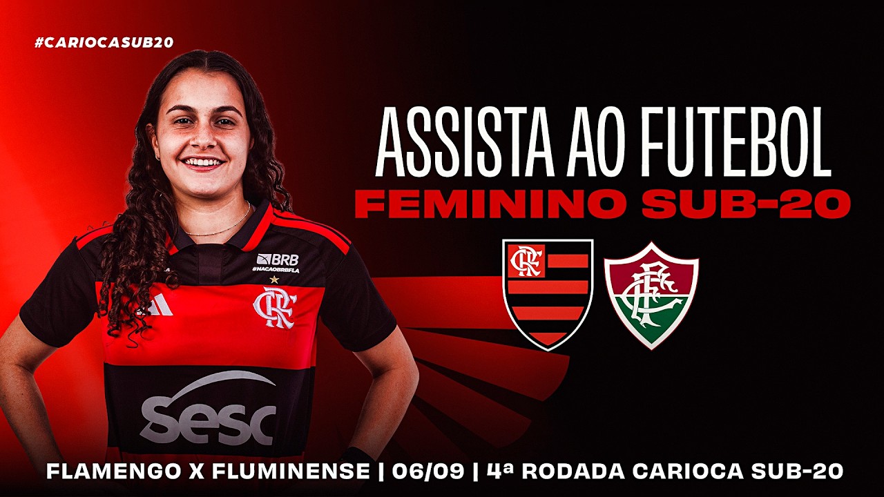 🔴 AO VIVO: FLAMENGO x FLUMINENSE | CAMPEONATO CARIOCA FEMININO SUB-20 (06/09/26)