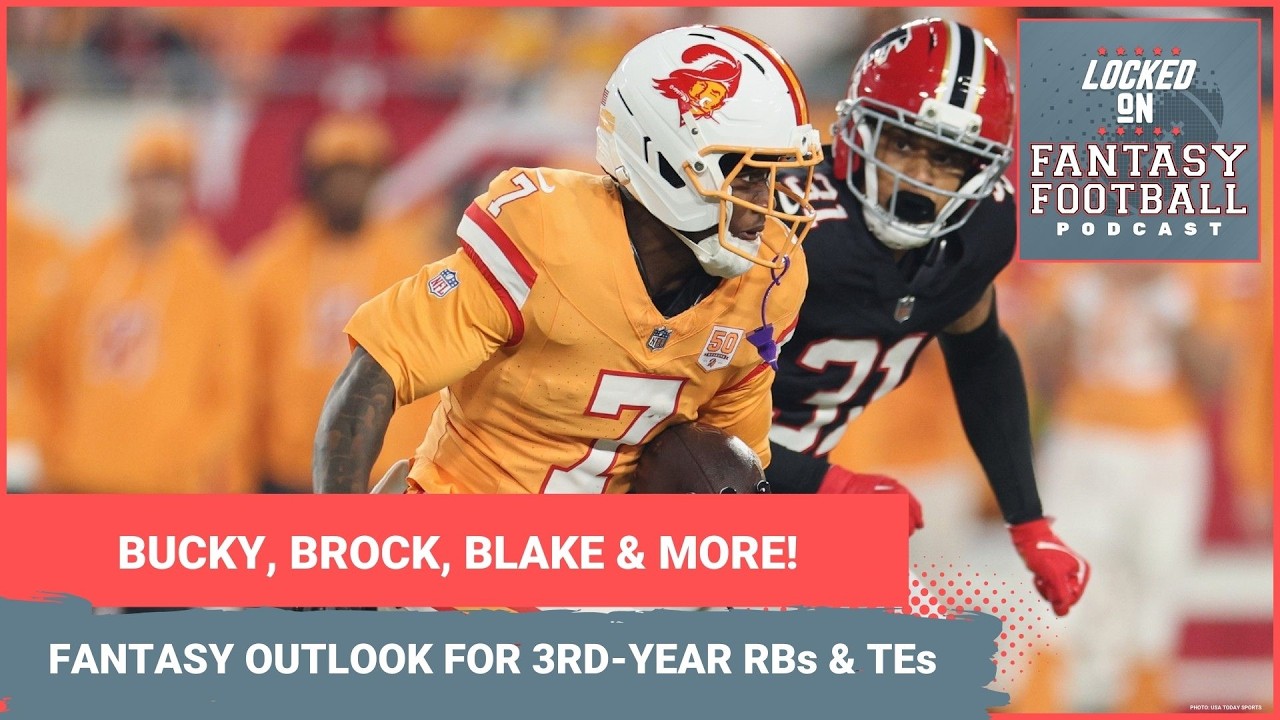 Bucky Irving, Brock Bowers, Blake Corum & MORE: Fantasy THIRD-YEAR RB & TE outlook for 2026