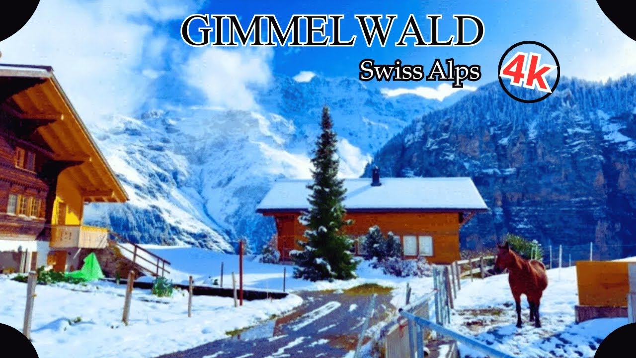 The charming village with the highest peaks alps_Gimmelwald || #switzarland #gimmelwald #travel