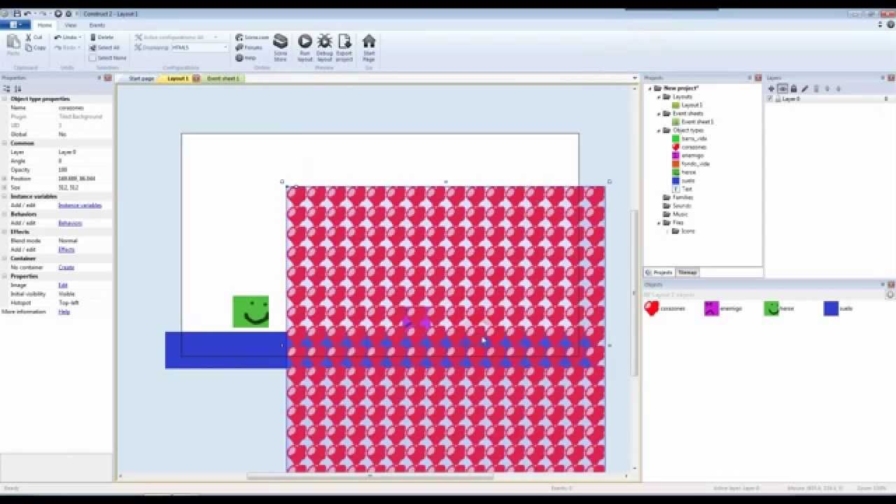 Tutorial Construct 2, como añadir vida, de tres formas distintas, bien explicado.