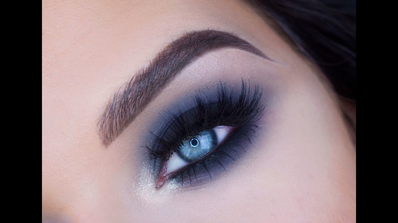 Blue Black Smokey Eye Makeup Tutorial | Makeup Geek Eyeshadows