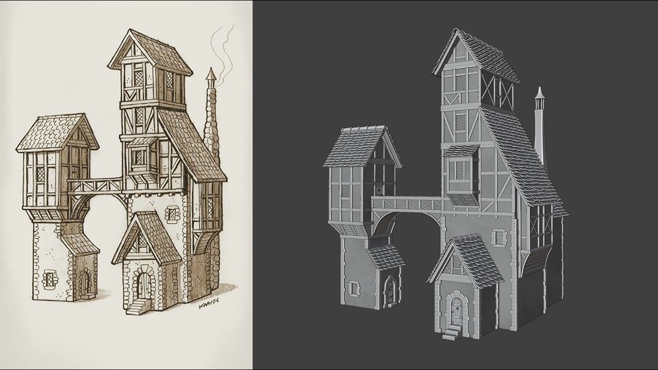 High Fantasy building - Blender