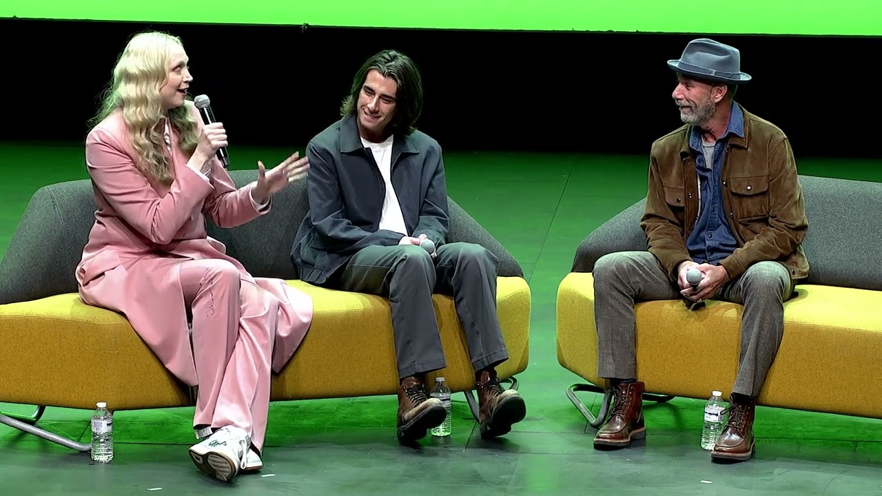 Georgie Farmer,  Gwendoline Christie & Jamie McShane | Wednesday Panel | Comic-Con Liverpool 2023