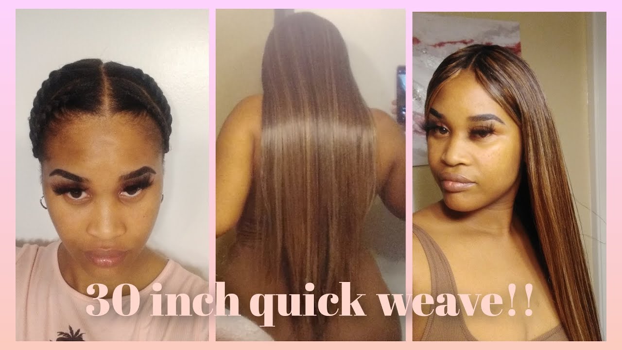 How To: ILLUSION MIDDlE PART 30-inch Quick Weave No Leave Out | Protective Cap Method | Very Detail.