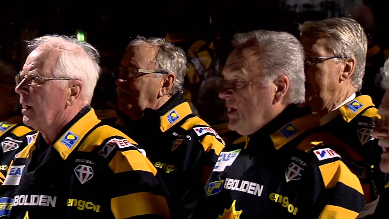 Skellefteås Manskör sjunger "Hela Sveriges AIK"