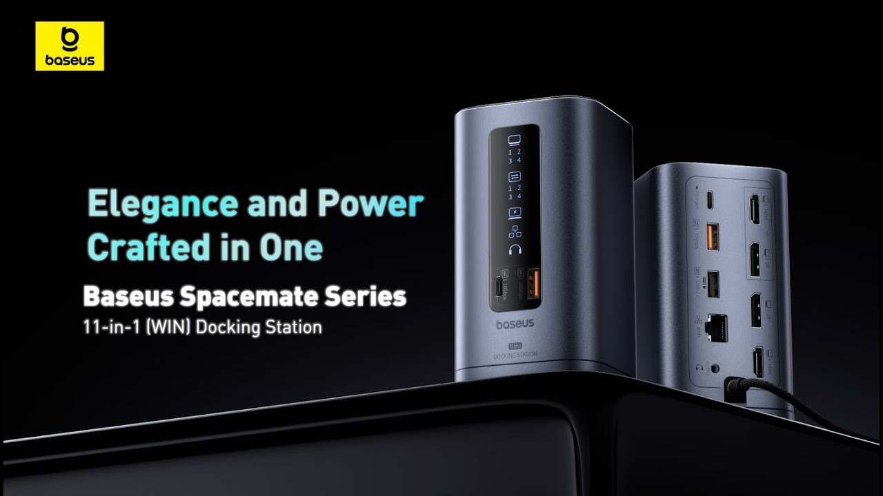 Baseus Spacemate Series 11-in-1(Win) Docking Station | Elegance and Power, Crafted in one.