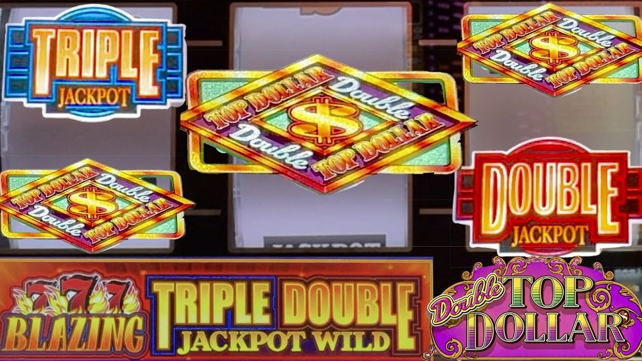 Double Top Dollar | Blazing 777 Triple Double Jackpot Wild Old School Casino Slots