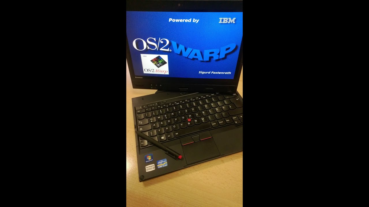 IBM OS/2 Warp 4 on Lenovo X230t Tablet - Quickshot
