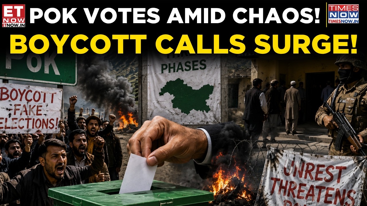 Breaking: Polling Begins In PoK Amid Massive Boycott Calls, Security On High Alert | Watch | ET Now