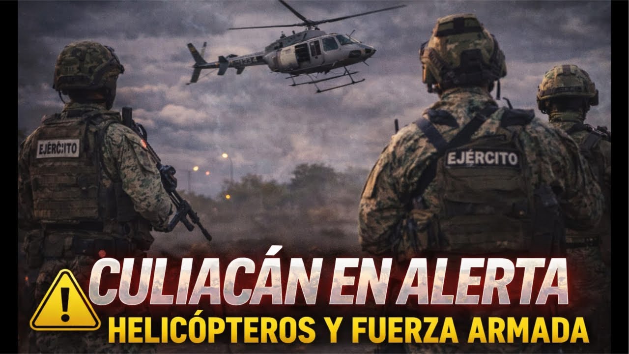 #envivo ⚠️ Helicópteros sobre Culiacán | El ambiente inquietante de las calles esta noche