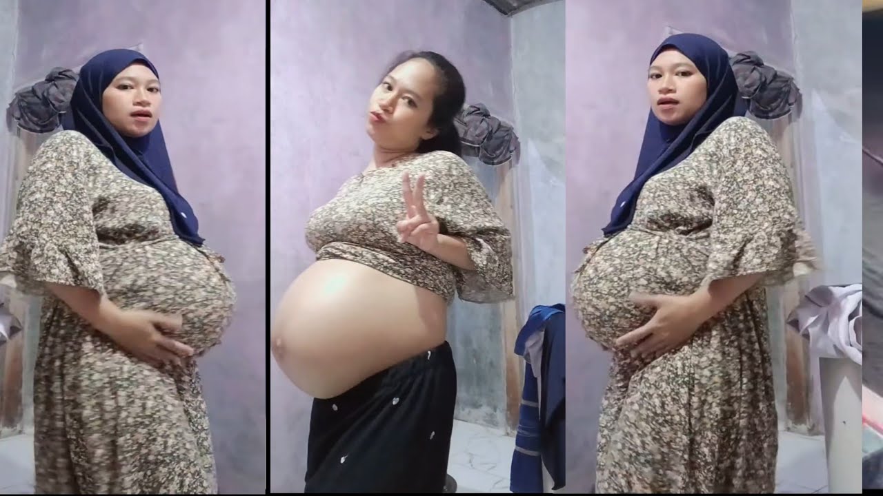 Bumil hijab spil perut dede kembar #viralvideo #motivation #olahraga 