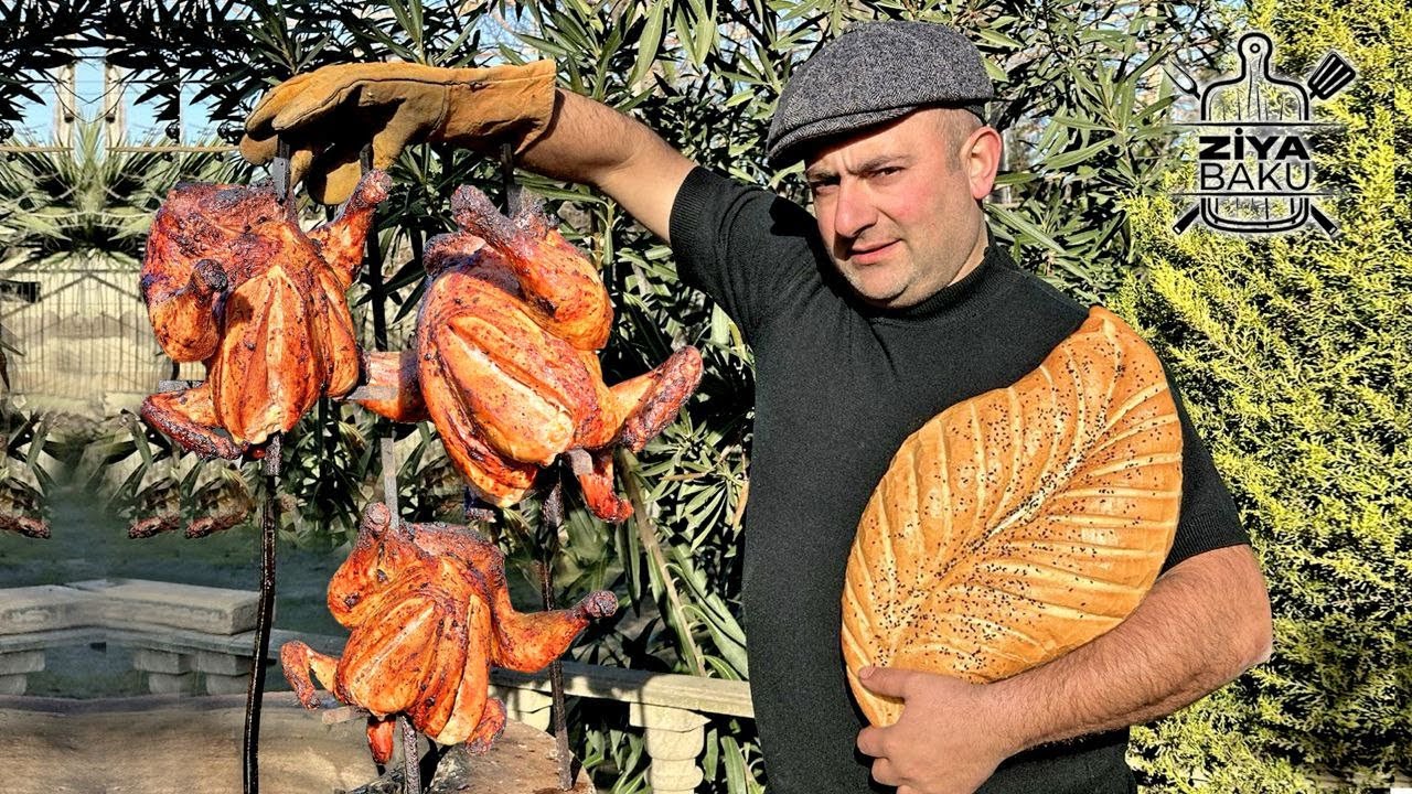 Təndirdə çox dadlı toyuq ləvəngisi hazırladım