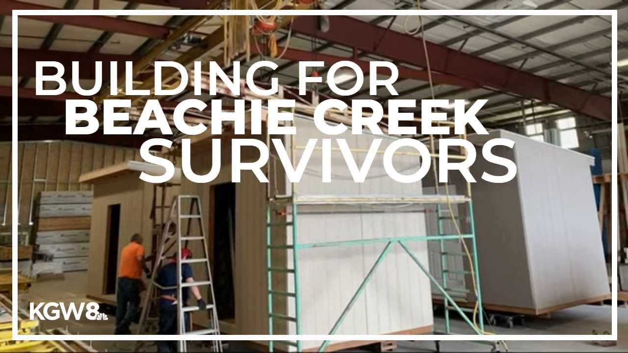 Contractors volunteer to build sheds for survivors of the 2020 Beachie Creek Fire