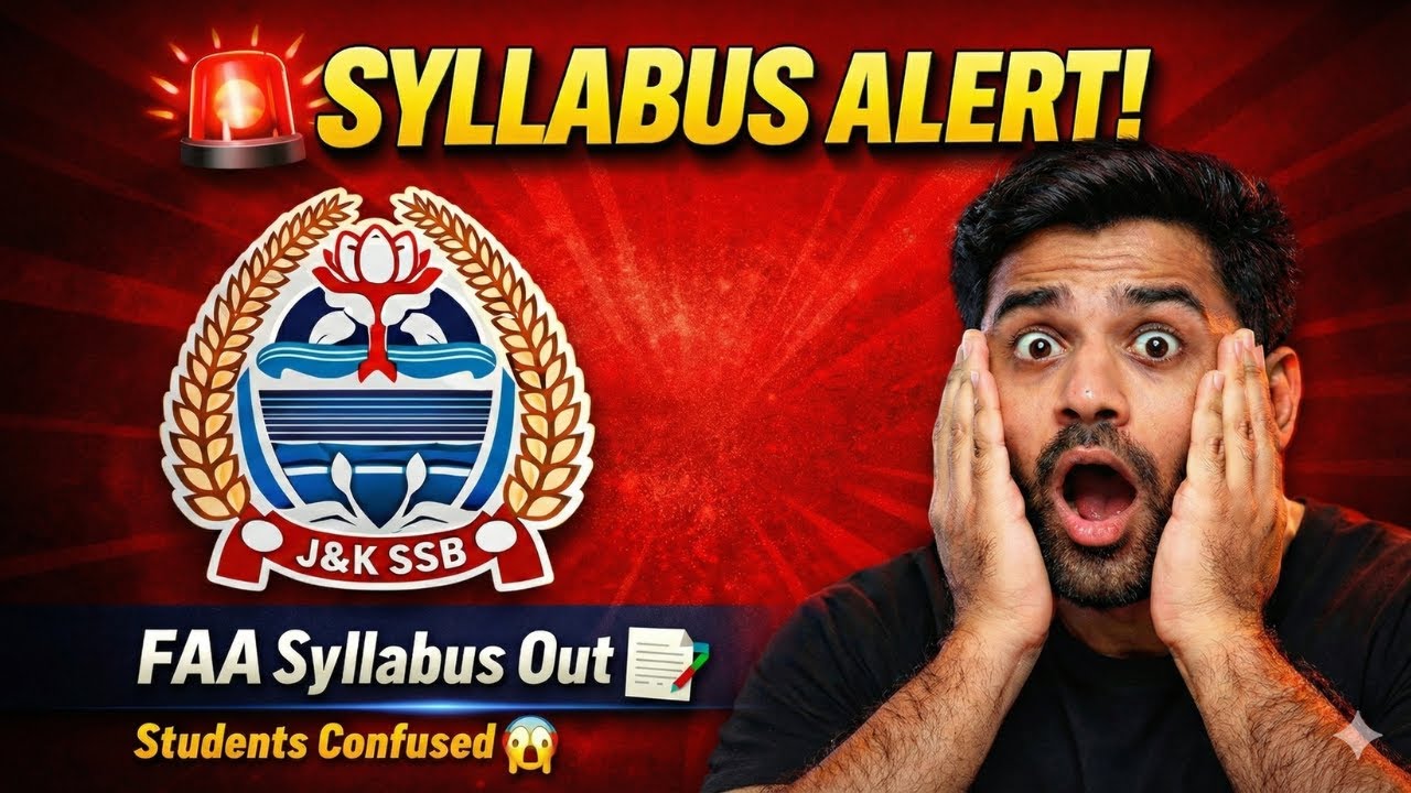 JKSSB FAA New Syllabus 2026 Out! 🚨 Big Changes You Must Know!