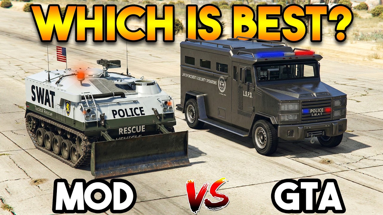 GTA 5 POLICE RIOT VS MODDED POLICE RIOT (WHICH IS BEST?)