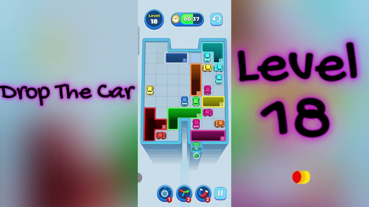 🚗 Drop The Car Level 18  Walkthrough | Car Puzzle Game Solution | Go Answer