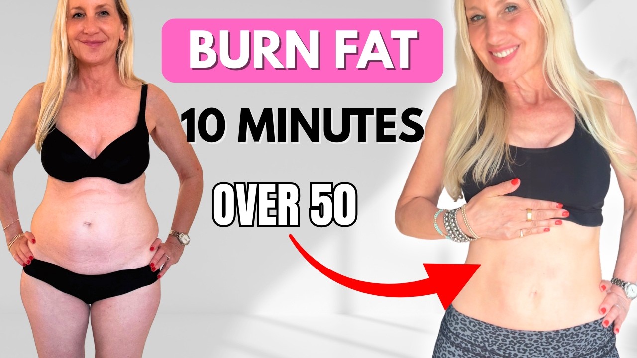This 10-Minute Routine Targets Menopause Belly Fat (No Floor, No Jumping)
