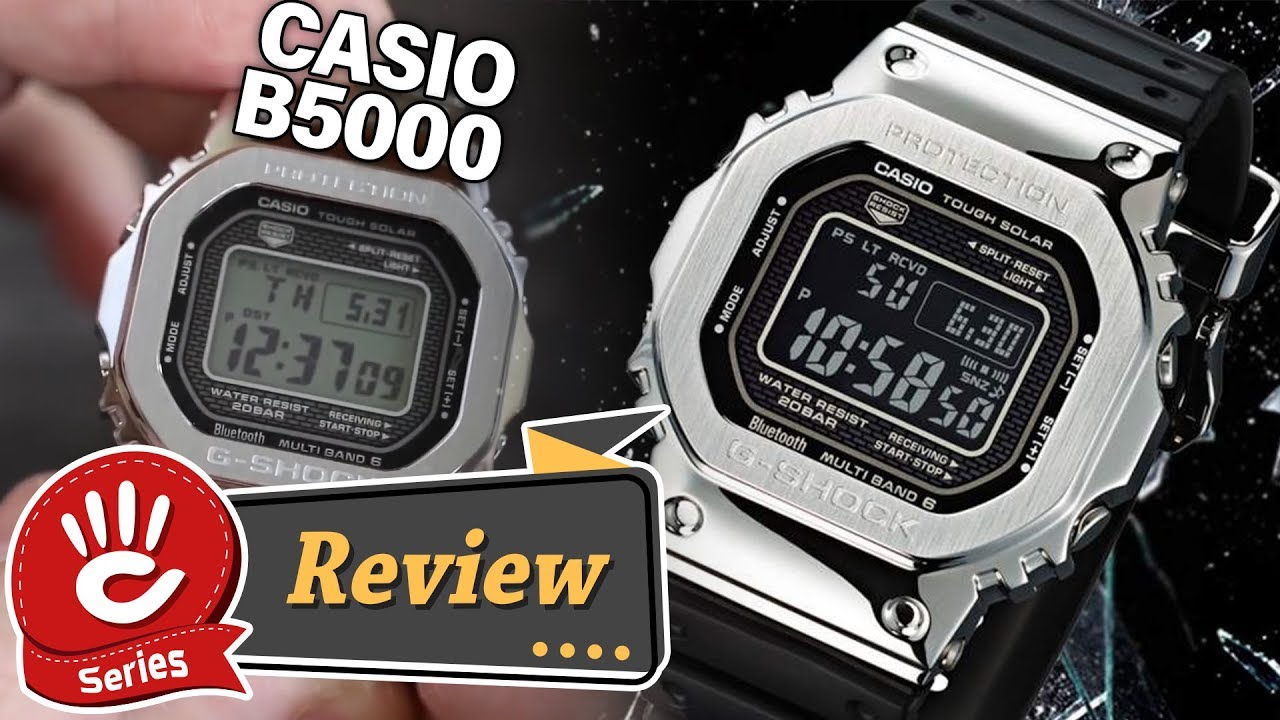 Review đồng hồ G-Shock B5000 mặt mặt vuông vỏ kim loại GIÁ HƠN 15 Triệu!