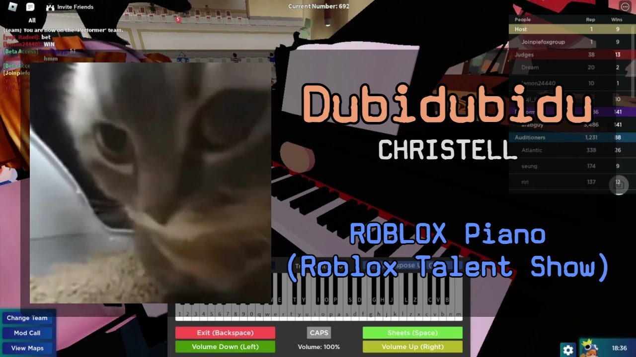 chipi chipi chapa chapa | Roblox Got Talent (ROBLOX Piano Cover)