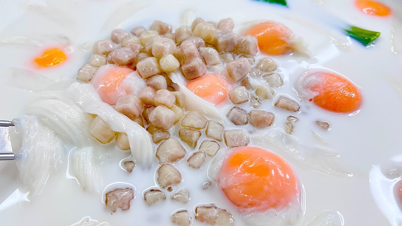 บัวลอยเผือกแก้วไข่หวานมะพร้าวอ่อน  เมนูส่งท้ายปีเก่าต้อนรับปีใหม่หอมหวานมันอร่อยมาก