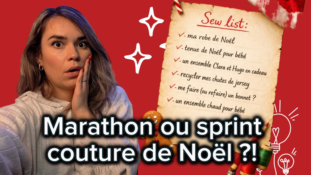 Marathon ou sprint couture avant les fêtes?! 😅🎄✨