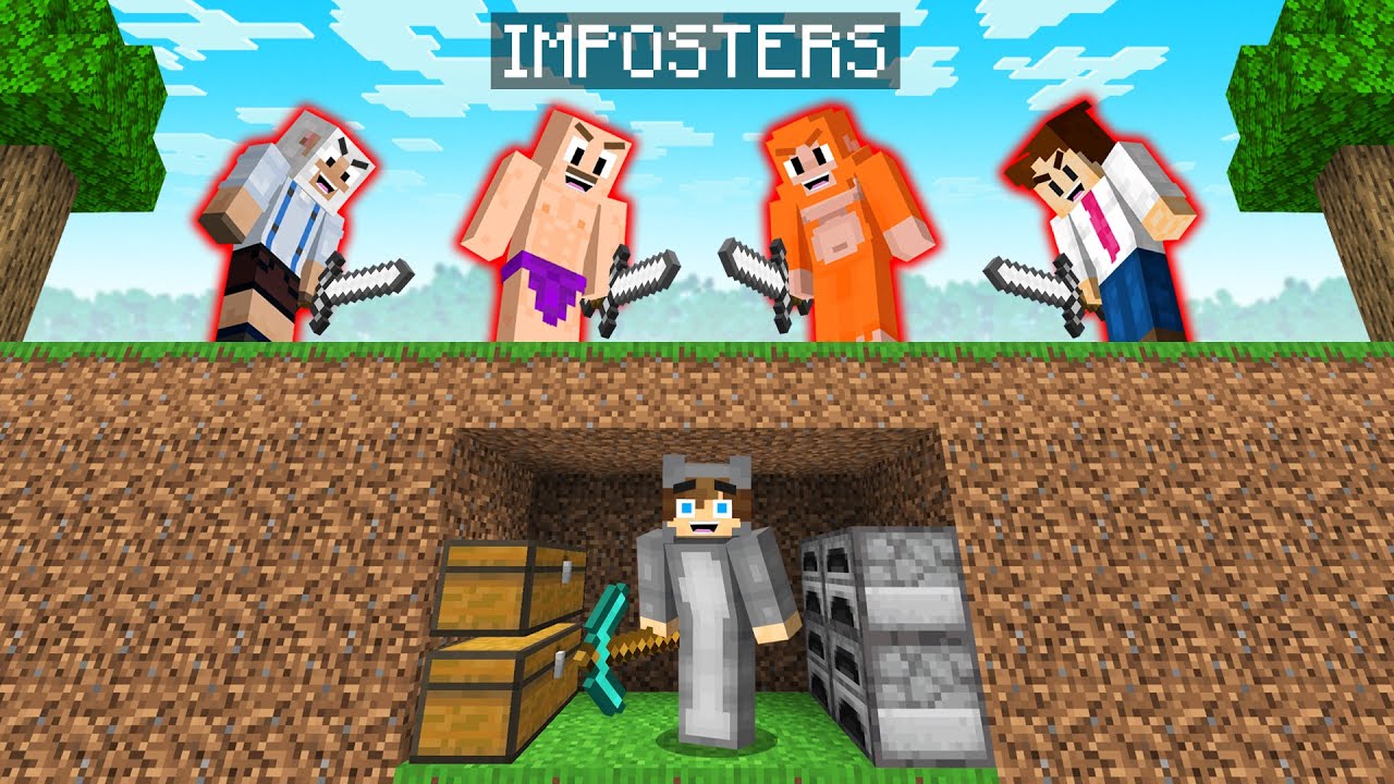 Minecraft Speedrunner vs Hunters But They're All Imposters