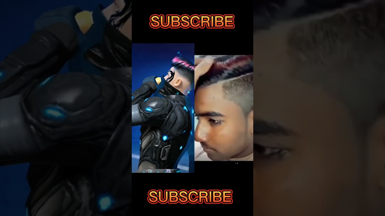 FREE FIRE HAIR STYLE IN REAL LIFE 😱🥵🤯#Garena free fire #shorts #Vairal video