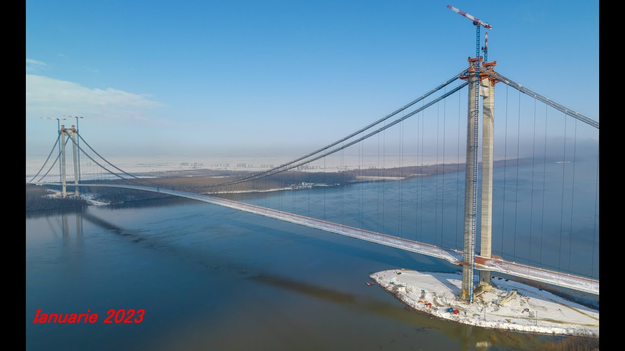 Pod peste Dunare la Braila - Ianuarie 2023