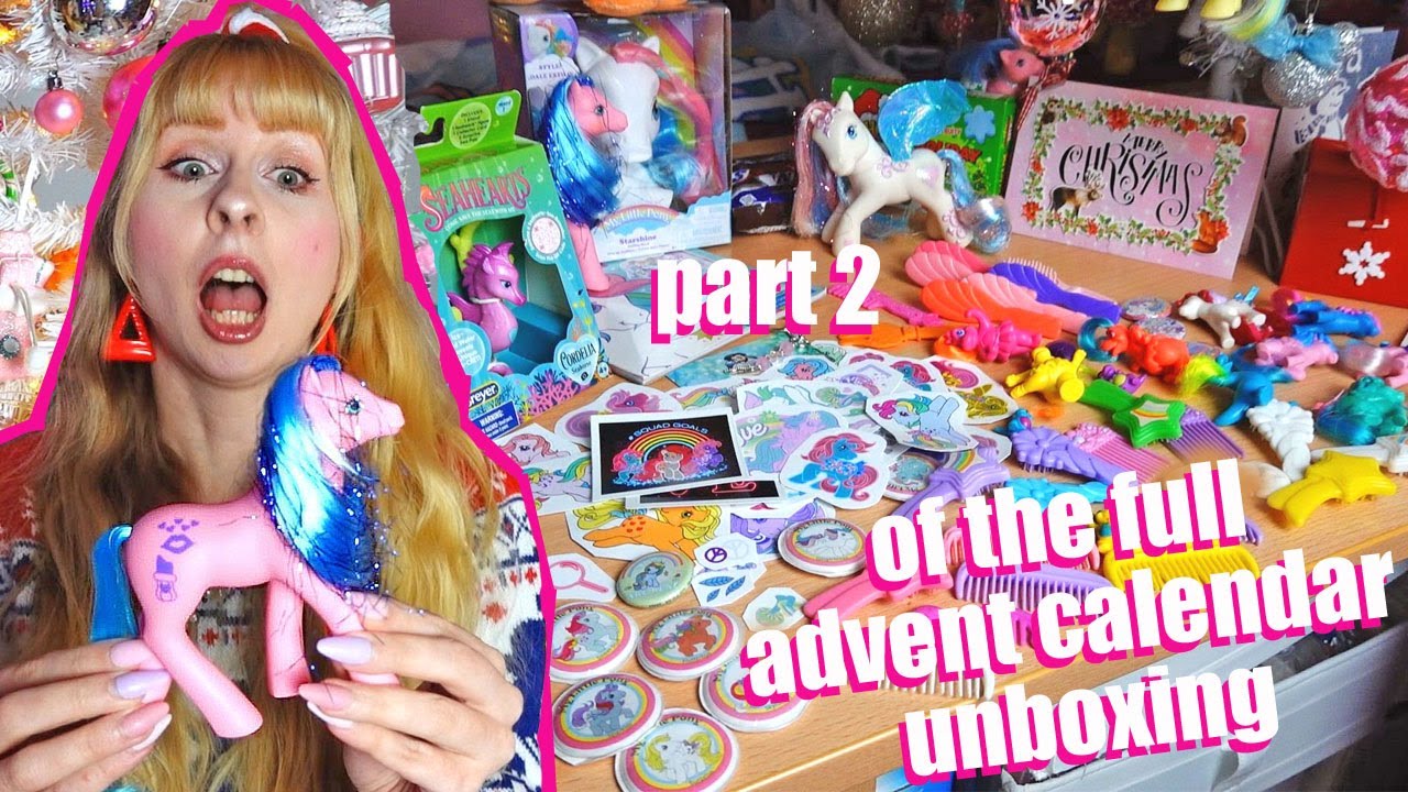 Part 2 - My Little Pony & other vintage/ retro toy advent calendar unboxing - from @ChadMarvelous