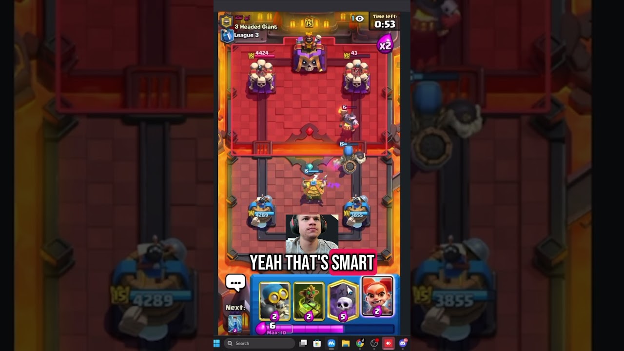 Jynxzi cooking with new deck #jynxzi #clashroyale #gaming #ragemoments #ryley #supercell