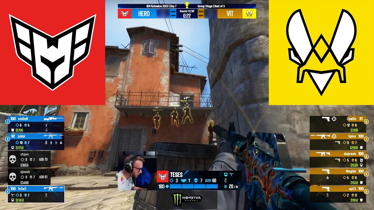 Heroic vs Vitality | Highlights | IEM Katowice 2023 - Group Stage