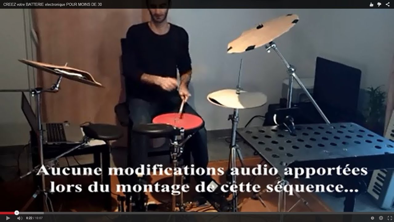 CREATE your own ELECTRONIC DRUMKIT for $350! (and sounds great !)