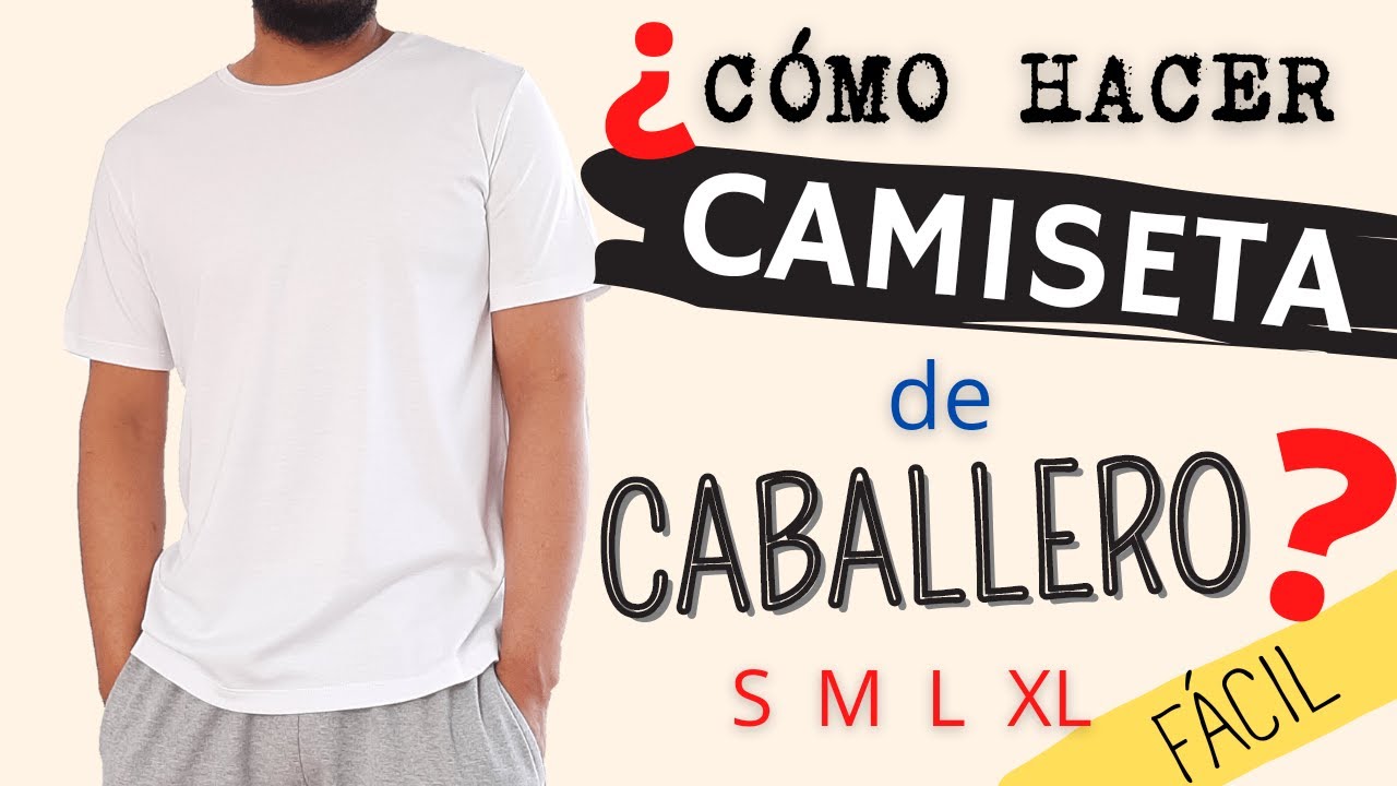 #15 Tutorial| CAMISETA BASICA de hombre S, M, L, XL | PARTE 1| molde/patrón |FÁCIL