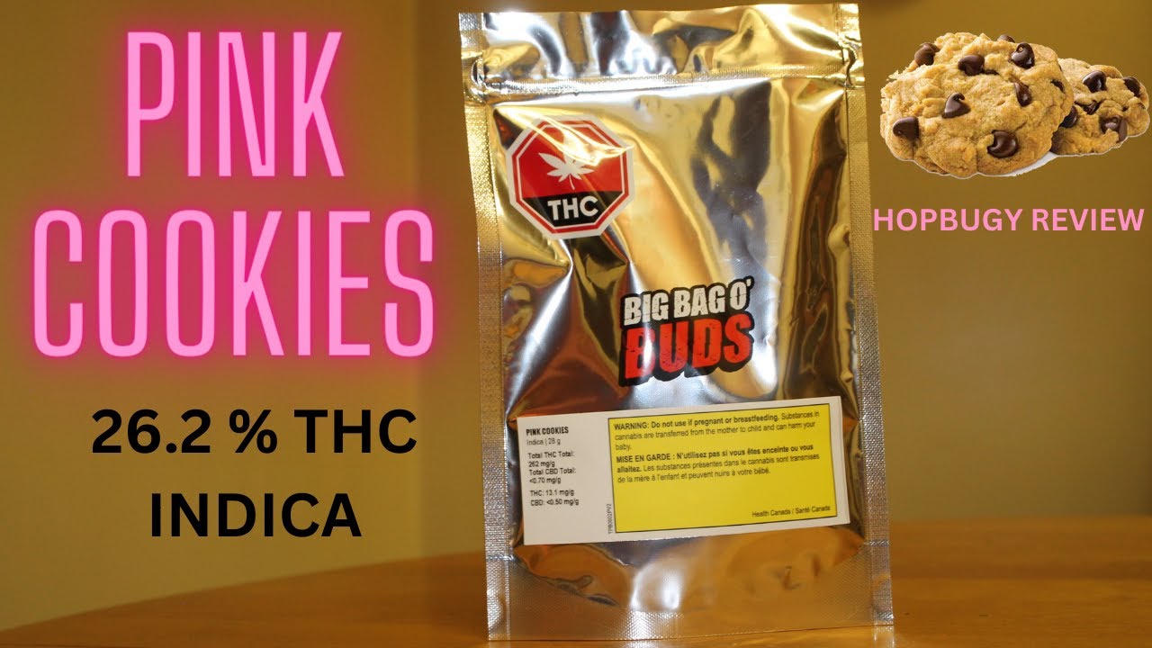 Pink Cookies Big Bag O Buds 26% THC  REVIEW