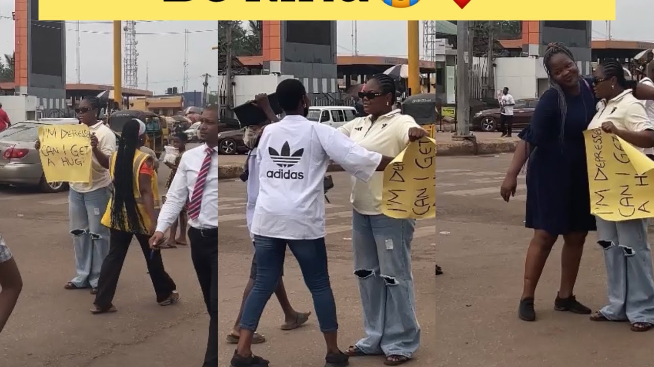 Social experiment hug prank test ❤️