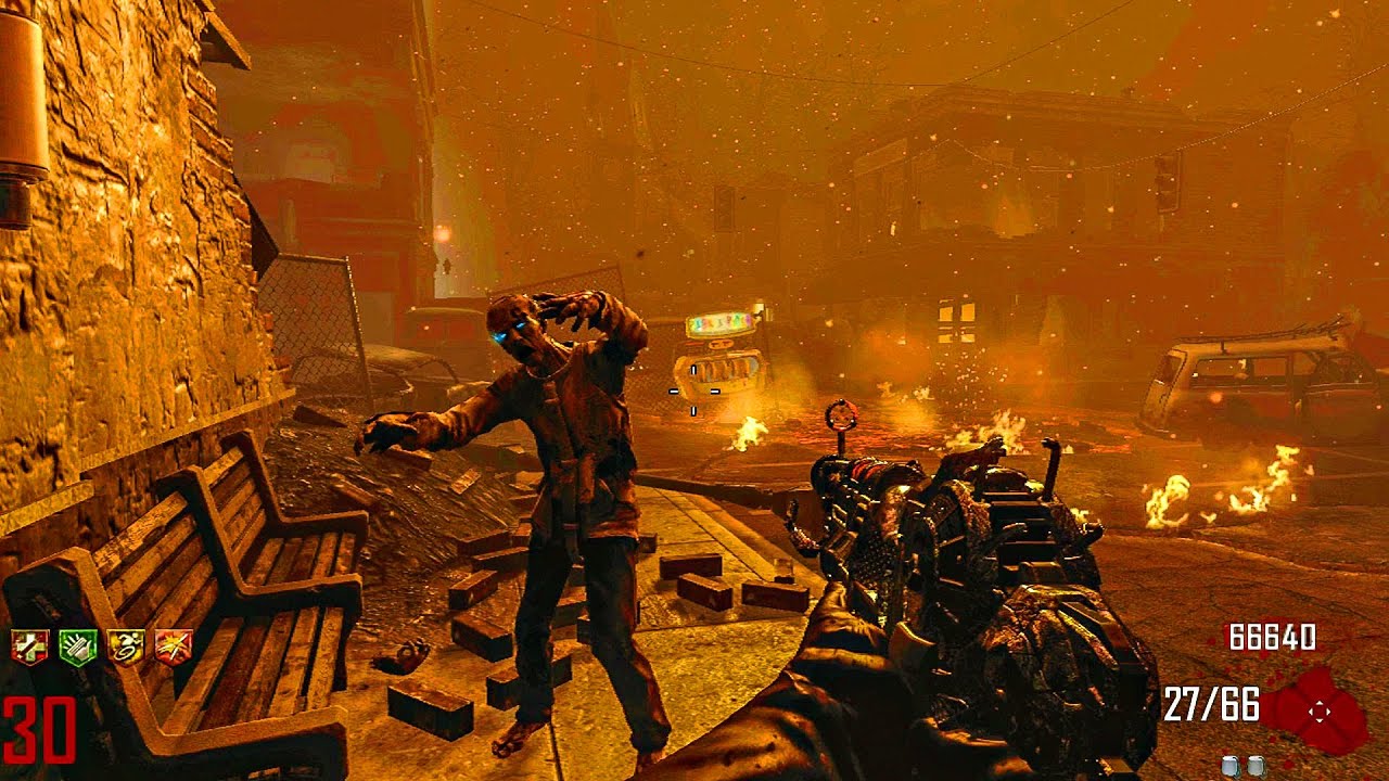 BLACK OPS 2 ZOMBIES: TOWN GAMEPLAY! (NO COMMENTARY)