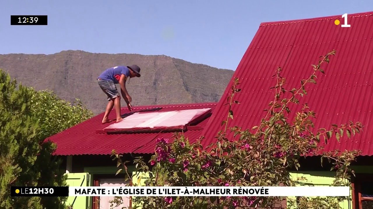 Mafate : l'église d'Ilet-à-Malheur a son nouveau toit