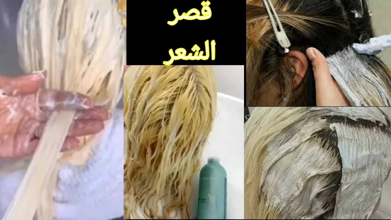 طريقة قصر الشعر الصحيحه وماهي درجات القصر الصافيه عمل اللون الاشقر الصافي للميش بالقبعه.تابعوا(ج٢)