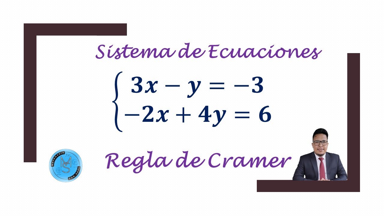 Regla de Cramer (Sistemas de Ecuaciones)