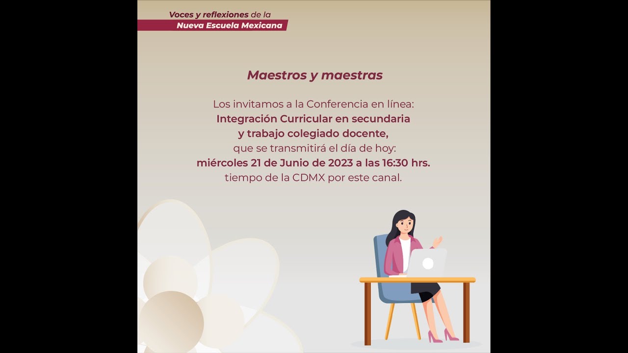 Conferencia en línea: Integración Curricular en secundaria y trabajo colegiado docente