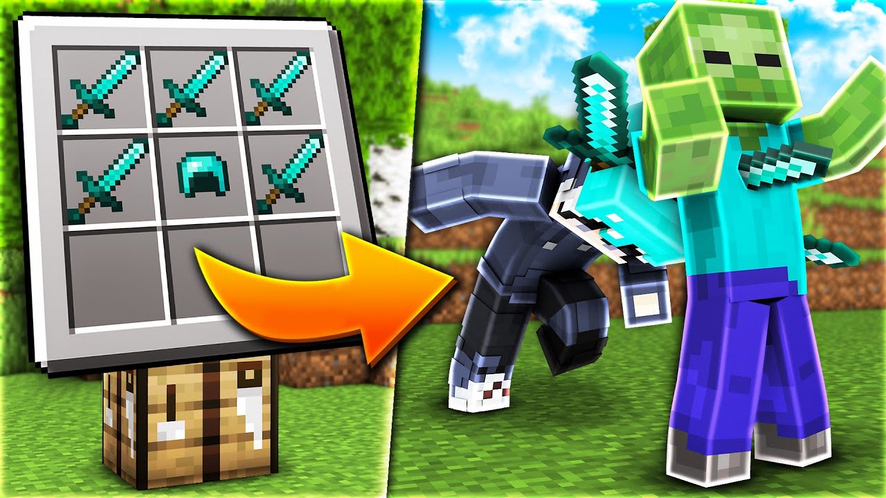 Minecraft, aber es gibt Custom Rüstung...
