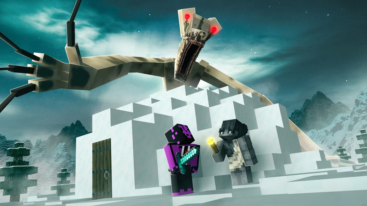 Conquering The Ice Bear in Minecraft