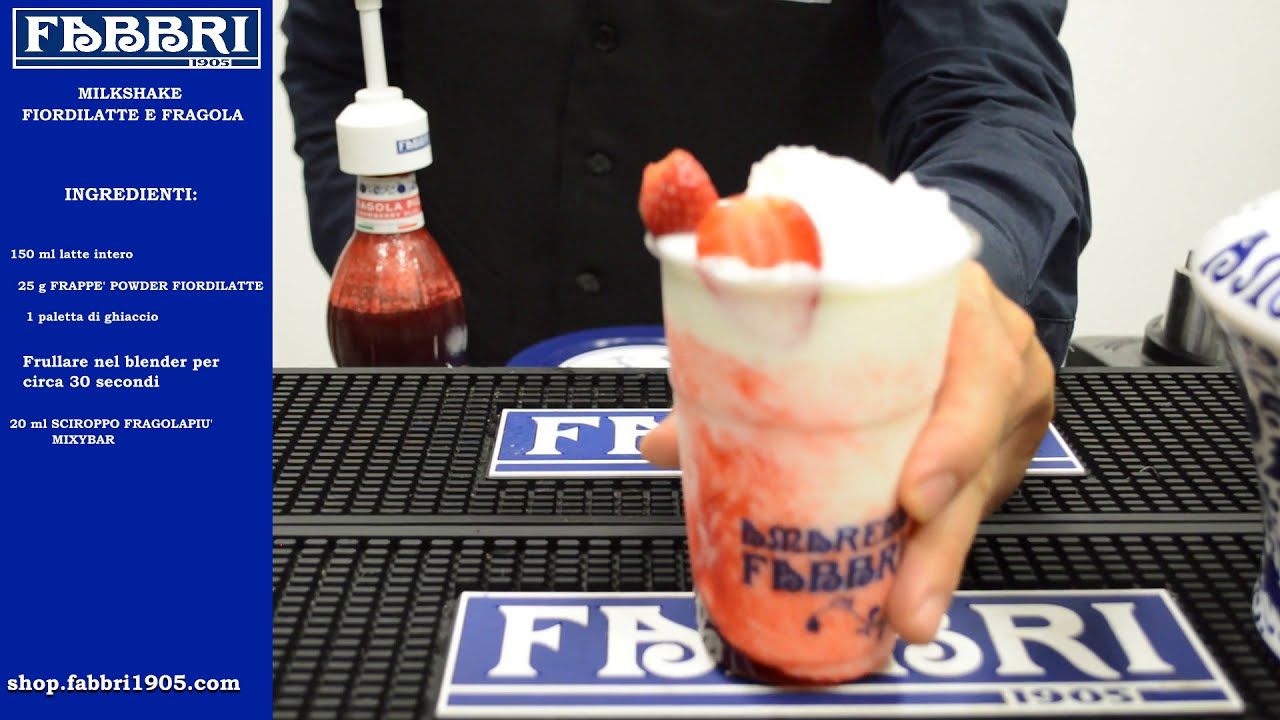 Fabbri Professional | A Spasso con Fabbri - Milkshake Fiordilatte e Fragola