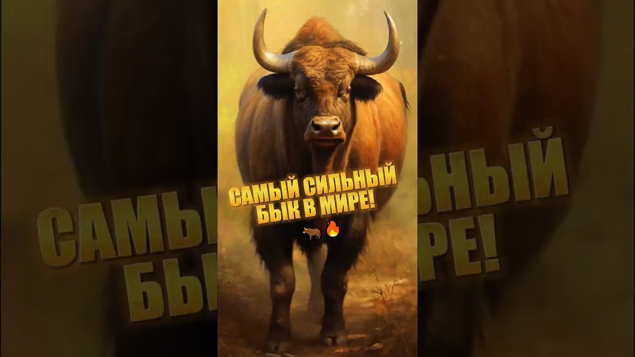 Гаур &mdash; самый мощный бык в мире, который бросает вызов тигру #животные #бык #wildlife #nature #shorst