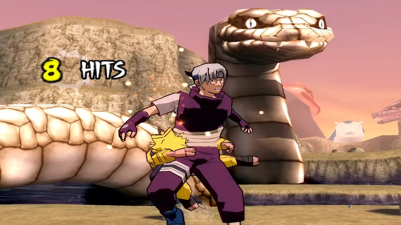 Naruto (Clássico) VS Kabuto e Orochimaru (INSANE) - Naruto Shippuden Ultimate Ninja 4